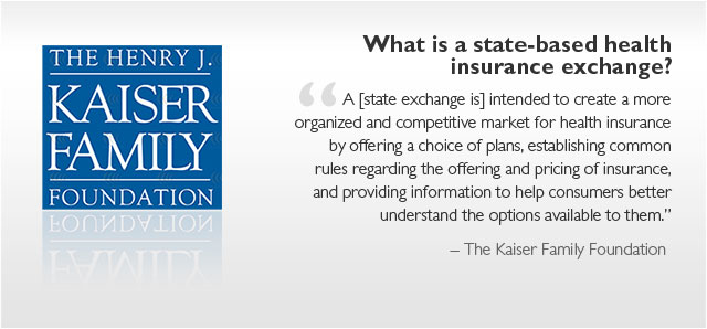 What is a state-based health insurance exchange?